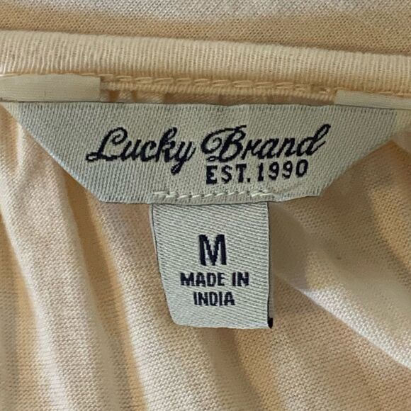 Lucky Brand Peach lace peasant top - Picture 9 of 11